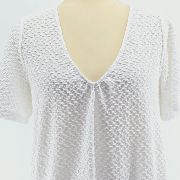 Anthropologie Sunday in Brooklyn Sidonie V-Neck Top in White Size XS - Picture 7 of 15